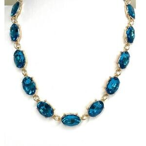NEW Chunky Necklace Aqua Blue Topaz Turquoise 16" 18" 20" jewelry hot ro…